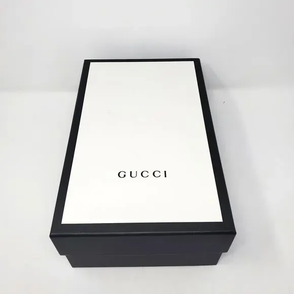 Gucci Signature Guccissima Leather Pilar Espadrille Flats Black Size 37.5 US 7.5 - Picture 12 of 13